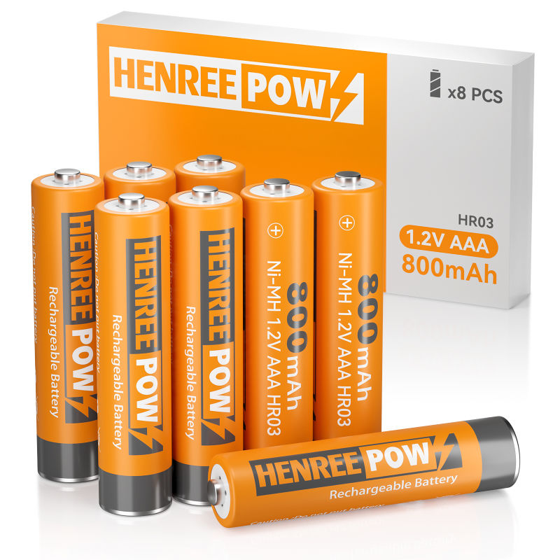 Henreepow AAA 800Mah 1,2V visoki kapacitet Ni-MH punjiva baterija